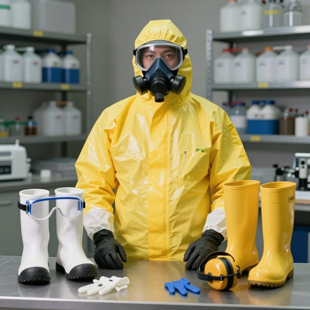 Equipo de protección personal para el ingeniero agroquímico